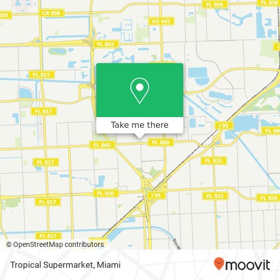 Mapa de Tropical Supermarket