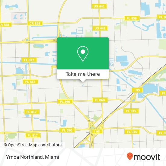 Ymca Northland map