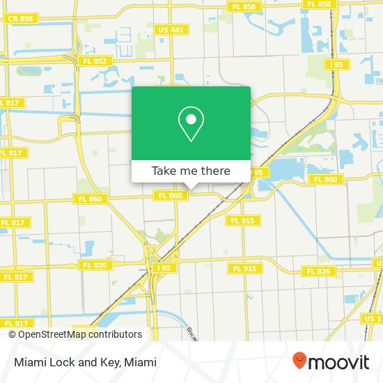 Miami Lock and Key map