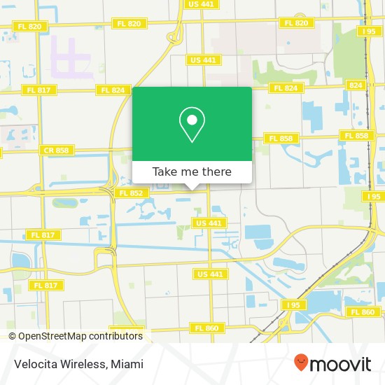 Velocita Wireless map