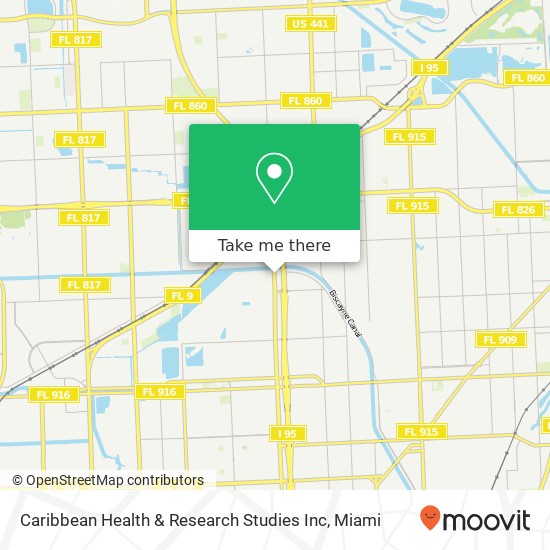 Mapa de Caribbean Health & Research Studies Inc