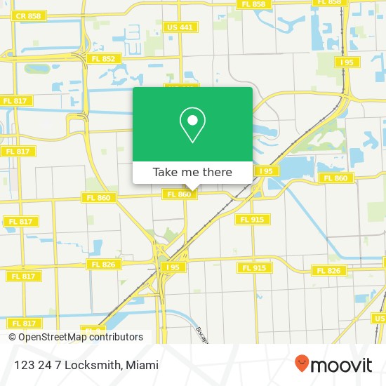 123 24 7 Locksmith map