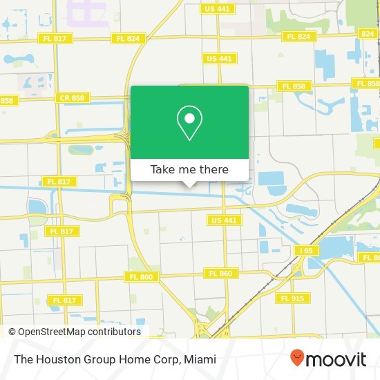 The Houston Group Home Corp map