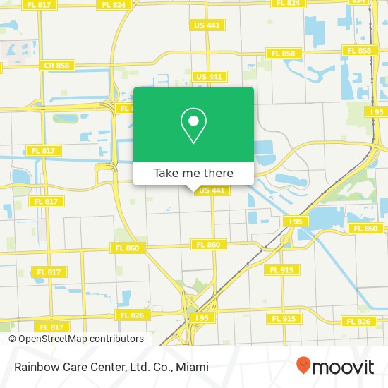 Mapa de Rainbow Care Center, Ltd. Co.