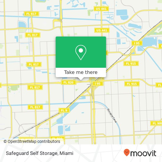 Mapa de Safeguard Self Storage