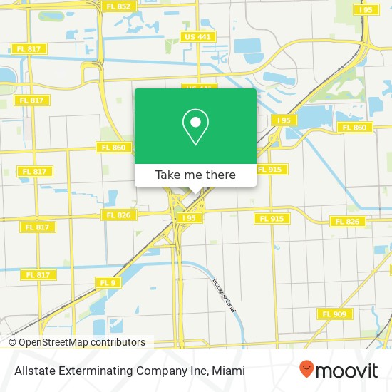 Allstate Exterminating Company Inc map