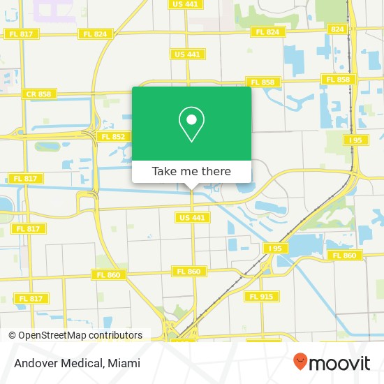 Mapa de Andover Medical