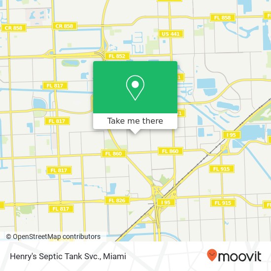 Henry's Septic Tank Svc. map