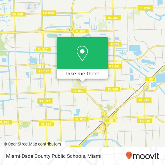 Miami-Dade County Public Schools map