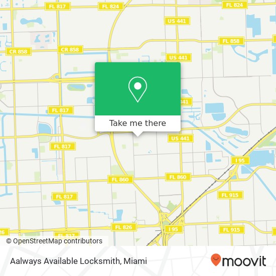 Mapa de Aalways Available Locksmith