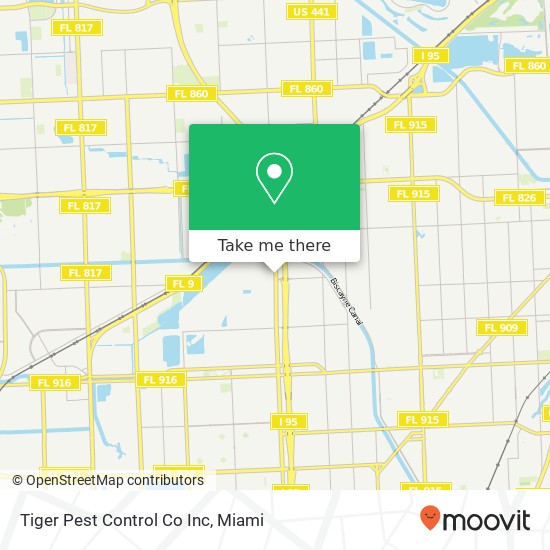 Mapa de Tiger Pest Control Co Inc