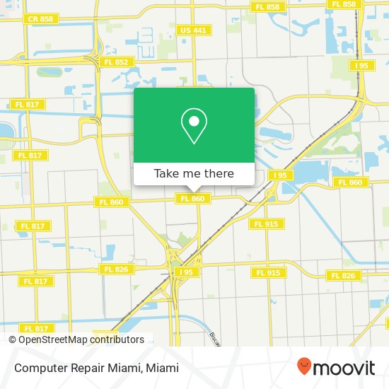 Computer Repair Miami map