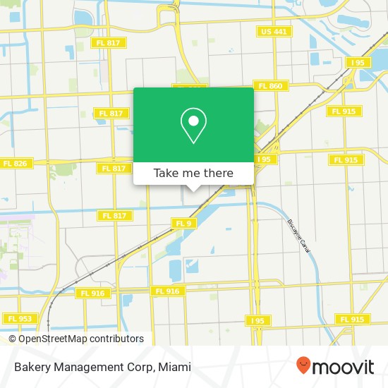 Bakery Management Corp map
