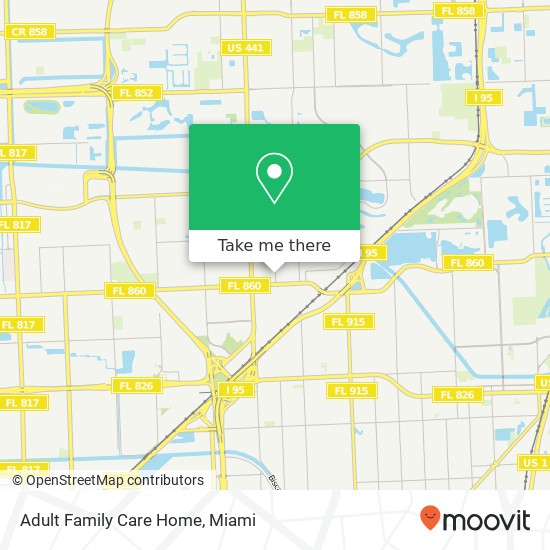 Adult Family Care Home map