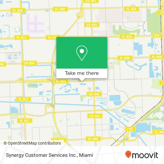 Synergy Customer Services Inc. map