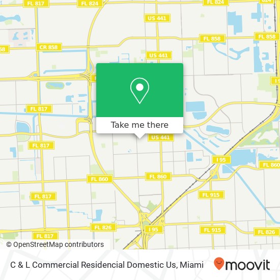 C & L Commercial Residencial Domestic Us map