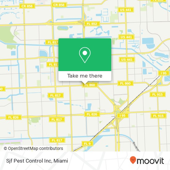 Sjf Pest Control Inc map