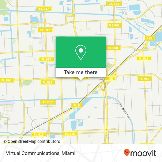 Virtual Communications map