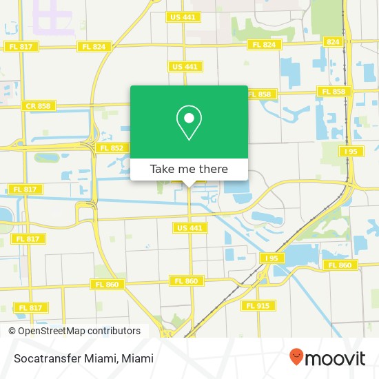 Socatransfer Miami map