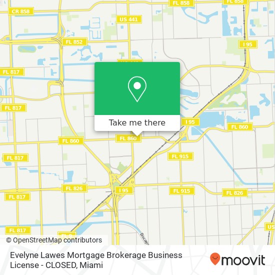 Mapa de Evelyne Lawes Mortgage Brokerage Business License - CLOSED