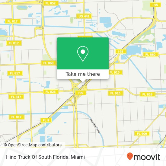 Mapa de Hino Truck Of South Florida