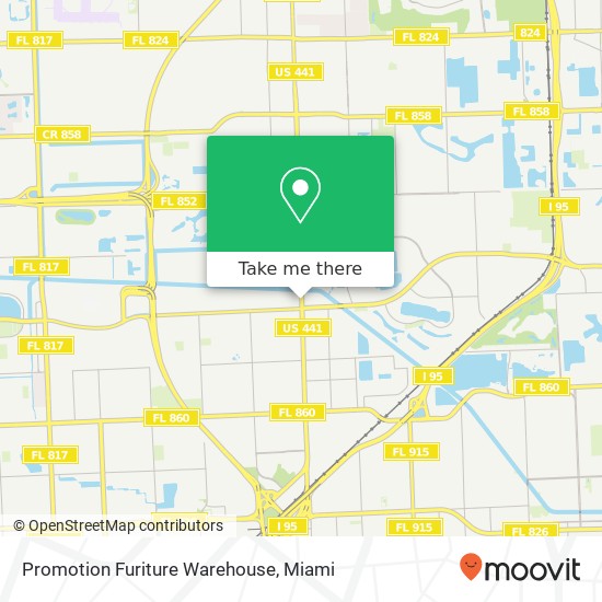 Promotion Furiture Warehouse map
