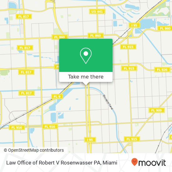 Mapa de Law Office of Robert V Rosenwasser PA