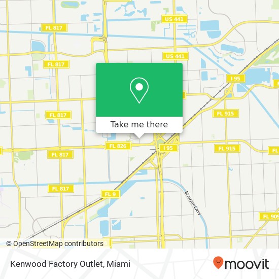 Mapa de Kenwood Factory Outlet