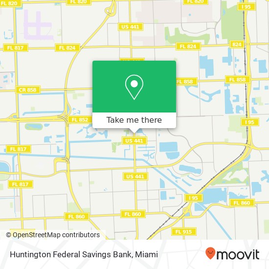 Huntington Federal Savings Bank map