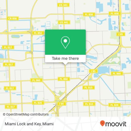 Mapa de Miami Lock and Key