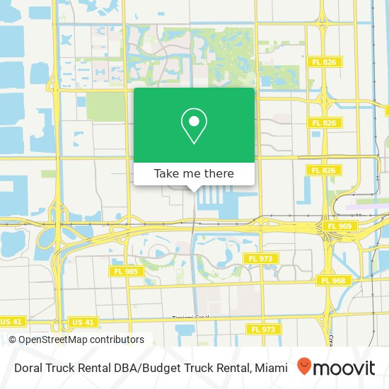 Doral Truck Rental DBA / Budget Truck Rental map