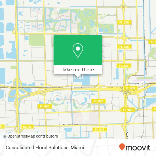 Mapa de Consolidated Floral Solutions