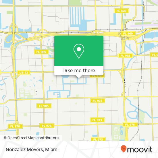 Mapa de Gonzalez Movers