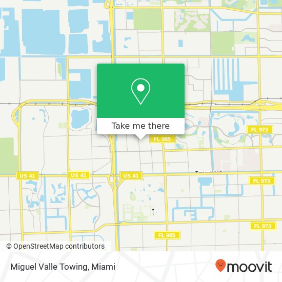 Miguel Valle Towing map