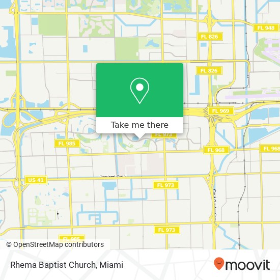 Mapa de Rhema Baptist Church