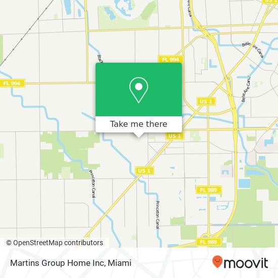 Mapa de Martins Group Home Inc