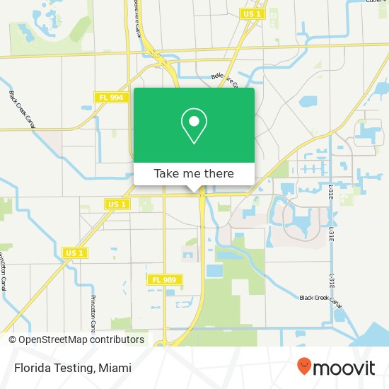 Mapa de Florida Testing