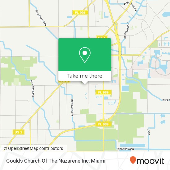 Mapa de Goulds Church Of The Nazarene Inc