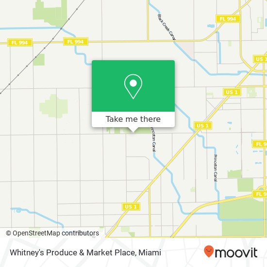 Mapa de Whitney's Produce & Market Place