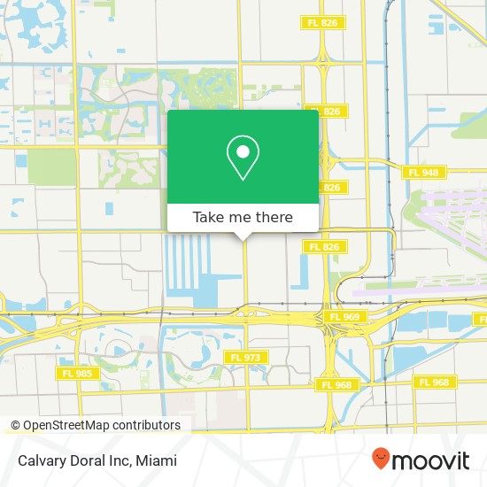 Calvary Doral Inc map