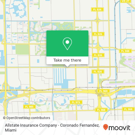 Allstate Insurance Company - Coronado Fernandez map
