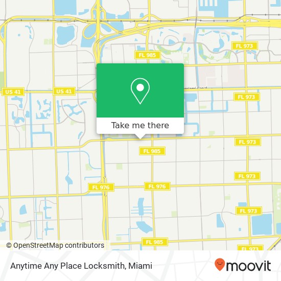 Mapa de Anytime Any Place Locksmith