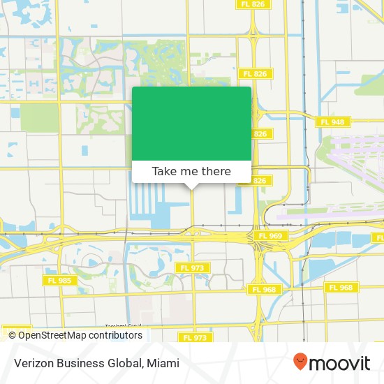 Mapa de Verizon Business Global