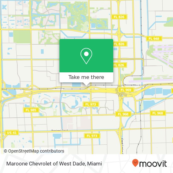 Maroone Chevrolet of West Dade map