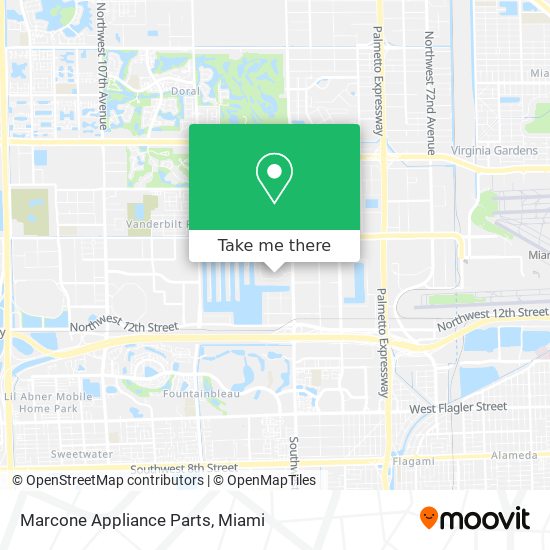 Marcone Appliance Parts map