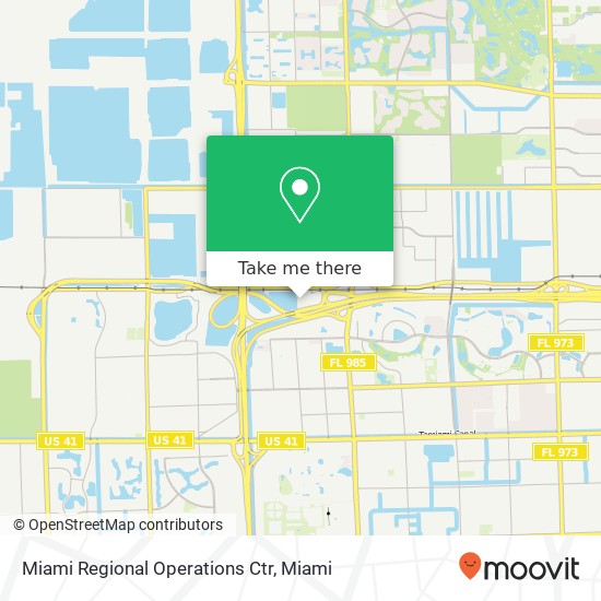 Miami Regional Operations Ctr map