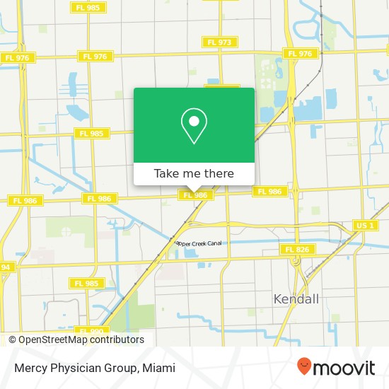 Mercy Physician Group map