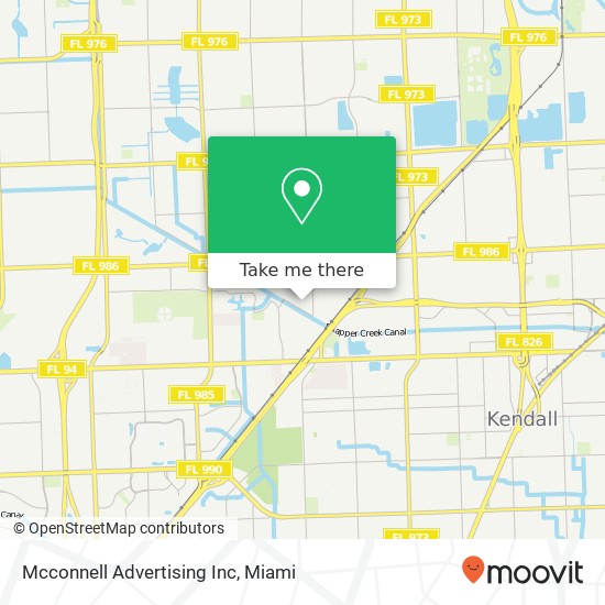 Mapa de Mcconnell Advertising Inc