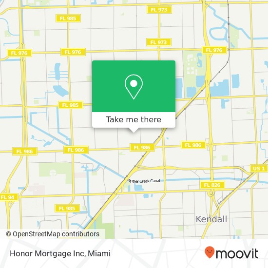 Honor Mortgage Inc map