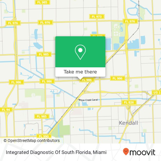 Integrated Diagnostic Of South Florida map